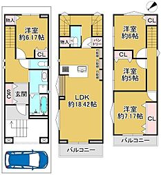 堺市堺区材木町東４丁の一戸建て
