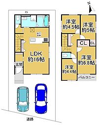 堺市堺区石津町3丁　2号棟