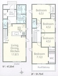 草加市谷塚上町 新築一戸建て 24 1期3号棟