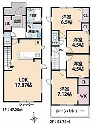 草加市谷塚上町　新築一戸建て　1期3号棟