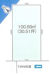 草加市稲荷5丁目　建築条件付売地　13期
