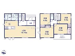 草加市苗塚町　新築一戸建て　第1期15号棟