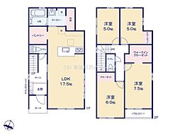 草加市両新田西町　新築一戸建て　1期3号棟