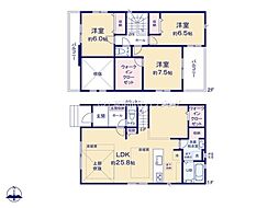 草加市長栄2丁目　新築一戸建て　7期3号棟