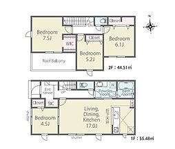草加市新栄4丁目　新築一戸建て　01期