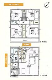 八潮市木曽根　新築一戸建て　第22　3号棟