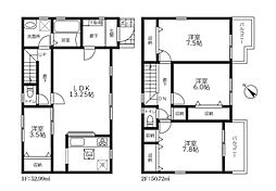 八潮市鶴ケ曽根　新築一戸建て　II