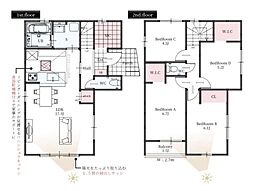 草加市稲荷3丁目　新築一戸建て　5期