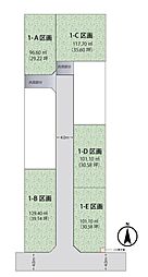 草加市西町　建築条件付売地　D区画