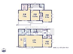 草加市氷川町　新築一戸建て　E号棟