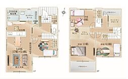 草加市清門2丁目　新築一戸建て　6期