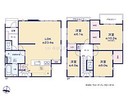 八潮市鶴ケ曽根 新築一戸建て 5期3号棟