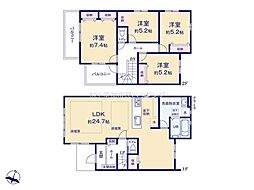 草加市北谷3丁目　新築一戸建て　11期1号棟