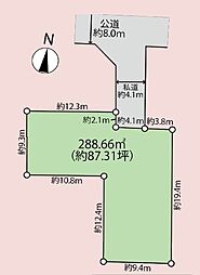 草加市稲荷4丁目　売地