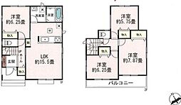 草加市谷塚上町　新築一戸建て　2期D号棟