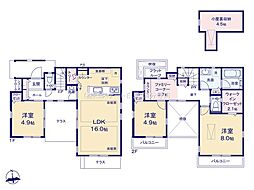ファミリーコーナーとテラスのある「三鷹の家」