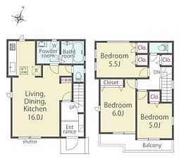 立川市栄町1丁目　新築戸建　1-2