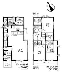 日野市新井1丁目　新築戸建　2-2