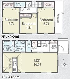 西東京市柳沢3丁目　新築戸建　1-2