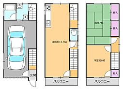 大阪市生野区中川東2丁目の一戸建て