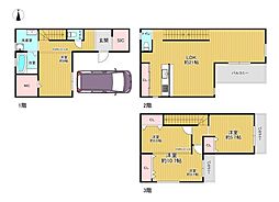 大阪市東住吉区住道矢田3丁目の一戸建て