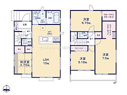 川越市かすみ野22期　新築分譲住宅　全2棟　1号棟