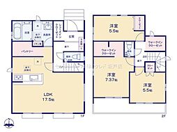 川越市かすみ野21期　新築分譲住宅　全2棟　2号棟