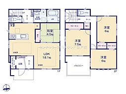 東松山市御茶山町　新築分譲住宅　全8棟　7号棟