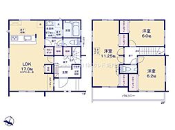 川越市川鶴2丁目2期　新築分譲住宅　全2棟　1号棟