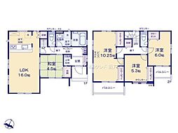 川越市川鶴2丁目2期　新築分譲住宅　全2棟　2号棟