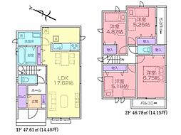 川越市鯨井　新築分譲住宅　全2棟　1号棟