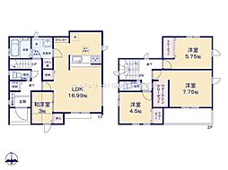 川越市小仙波町12期　新築分譲住宅　全3棟　2号棟