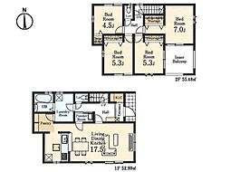 鳩山町今宿　新築分譲住宅　全2棟　1号棟