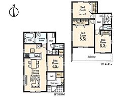 鳩山町今宿　新築分譲住宅　全2棟　2号棟