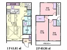 川越市砂新田第11期　新築一戸建て