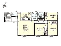 鶴ヶ島市中新田第1期　新築分譲住宅　全3棟　3号棟