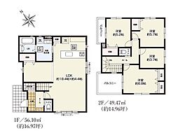 川越市今成5期　新築分譲住宅　全2棟　1号棟