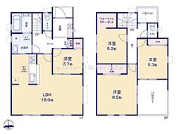 東松山市五領町　新築分譲住宅　全3棟　2号棟