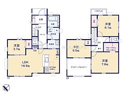 鶴ヶ島市下新田第3　新築分譲住宅　全3棟　2号棟