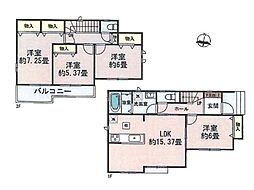 川越市笠幡34番　新築分譲住宅　全4棟　B号棟