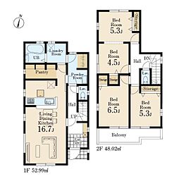 川越市笠幡第8　新築分譲住宅　全4棟　2号棟