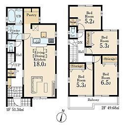 川越市笠幡第8　新築分譲住宅　全4棟　3号棟