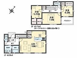 日高市原宿第21　新築分譲住宅　全2棟　1号棟
