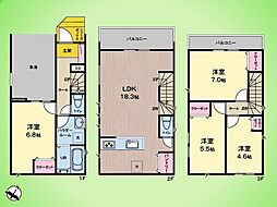 相模原市 南区上鶴間本町6丁目 戸建て 1号棟