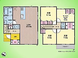 八王子市上柚木 戸建て 1号棟