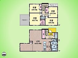 座間市座間1丁目 戸建て 2号棟