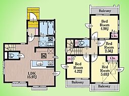 調布市深大寺元町1丁目 戸建て 2号棟