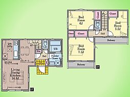 府中市多磨町2丁目 戸建て 1号棟