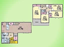 座間市座間1丁目 戸建て 1号棟