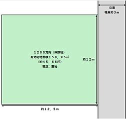 高鷲6丁目　土地45坪以上　建築条件無し